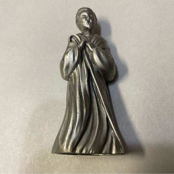 Pewter Saint Joseph Nativity Set Figurine Christmas Holiday Decor - Picture 1 of 7